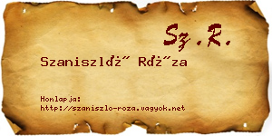 Szaniszló Róza névjegykártya